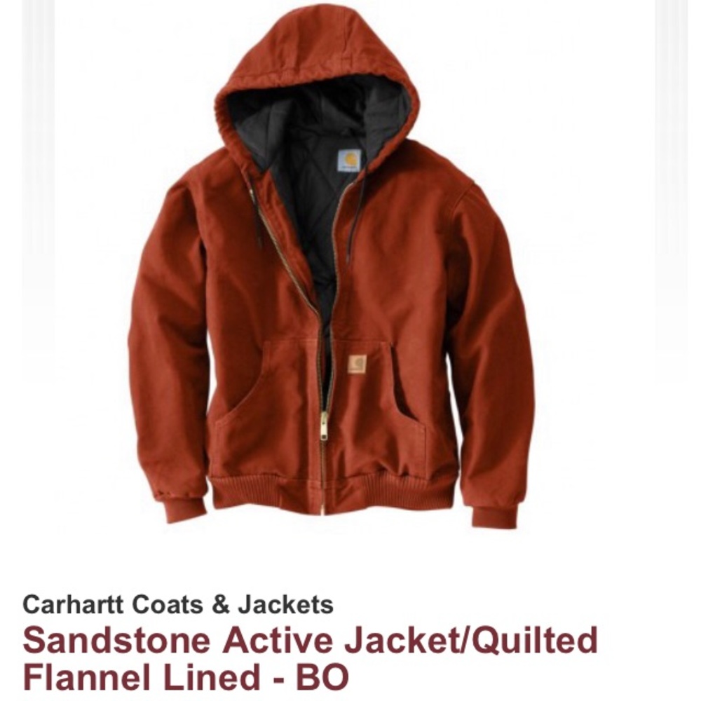 New Small Carharrt Sandstone Active Jacket